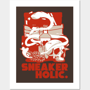 Sneaker Holic Red Panda Retro Sneaker Posters and Art